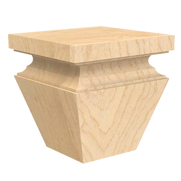 Designs Of Distinction Nouveau Square Bun Foot Red Oak 01700457AK1 Zoro